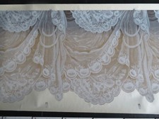 original handgemalte ZUBER Papier Tapete neu collection Tulles Tülldraperien rar