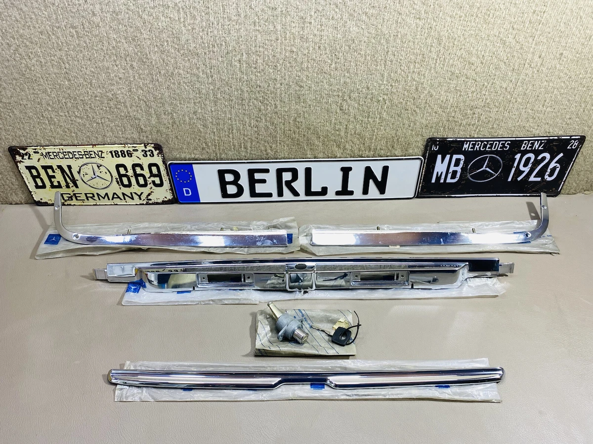 Mercedes-Benz W116 Rear Corner & Center Chromes Trim Molding Set 