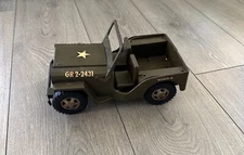 Vintage Tonka Jeep Army Military Commander Metal Toy Car GR 2-2431