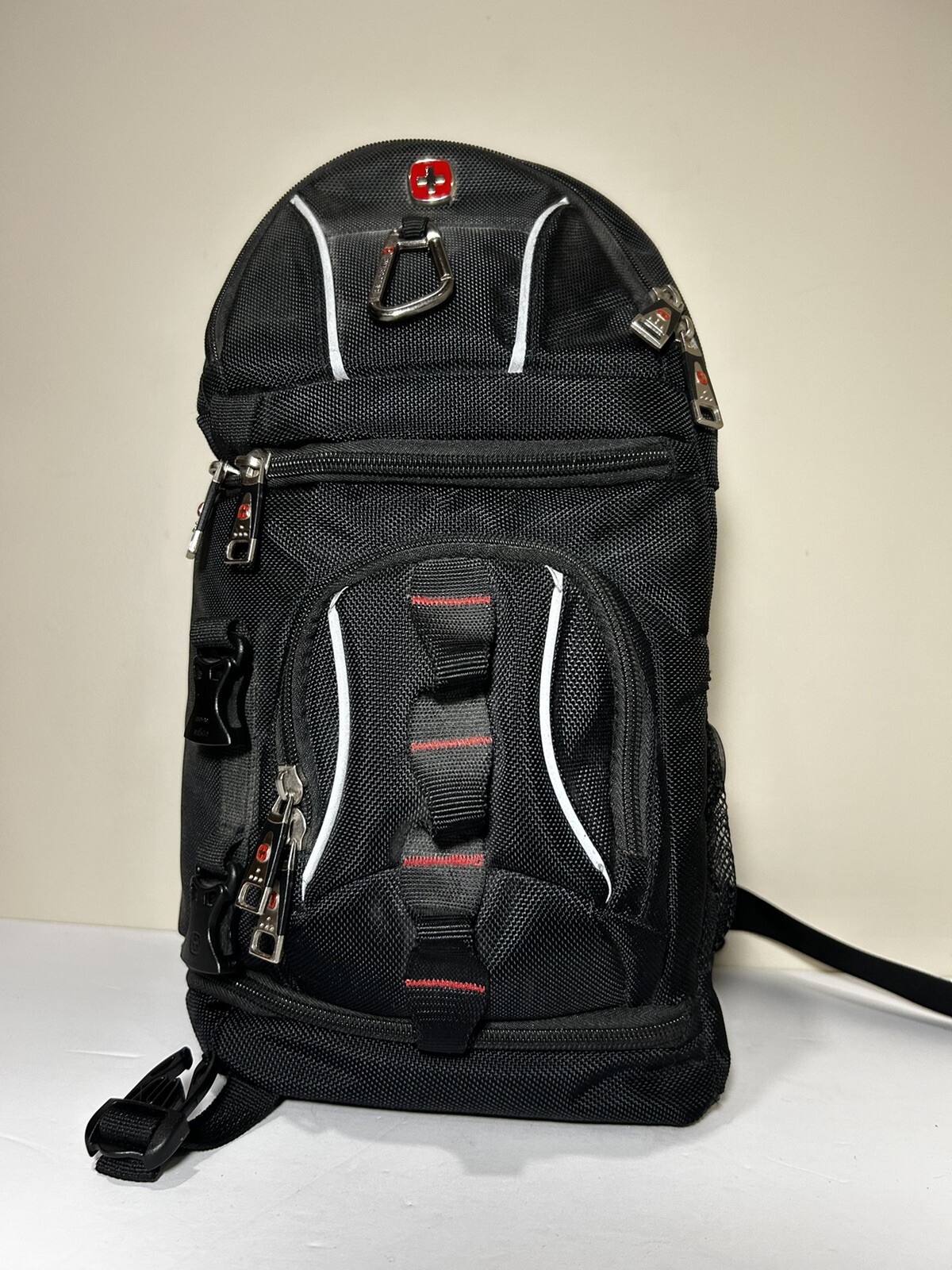 SwissGear Sling Bag Camera Backpack Travel Pack Black eBay