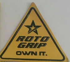 New Roto Grip Bowling Shirt Patch New (Black Letters with Yellow Background)