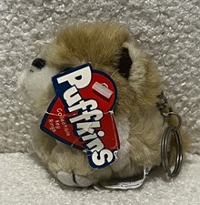 NEW VINTAGE PUFFKINS Lancaster The Lion Plush Stuffed Animal Keychain 1997
