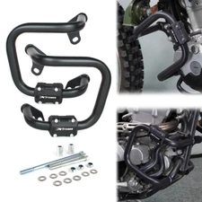 Motorcycle Crash Bars Panel Engine Guard Fit For Kawasaki KLX300 2021-2024 Black