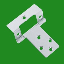8x 65mm x 50mm 2.5" Inch Cranked Flush Door Hinge, Zinc Plated