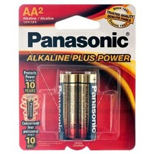Panasonic Nueva 313694 Batería Alcalina Aa- 2Pk Power Plus Venta al por mayor Paquete de 12 a granel
