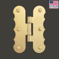 3/8 Offset Cabinet Hinge Polished Solid Brass | Renovator's Supply 3/8 Offset Cabinet Hinge Polished Solid Brass | Renovator's Supply