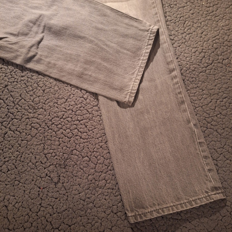 American Eagle Men's Jeans 36x32 *See Pics Original Straight Grey Denim