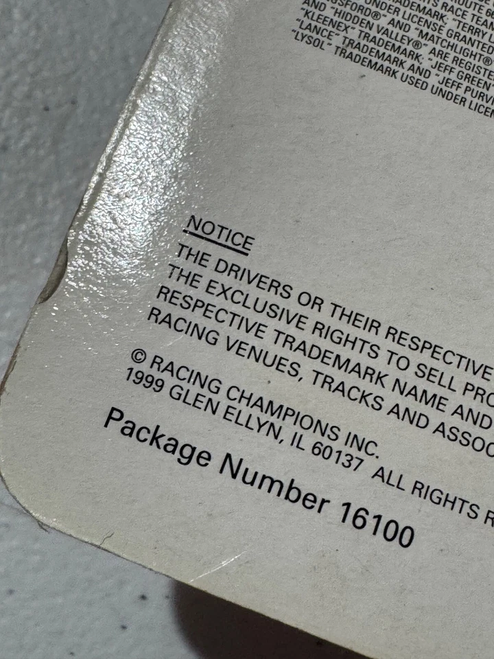 RACING CHAMPIONS SERIE FIRMA STERLING MARLIN #40 JOHN WAYNE 1999 NUEVO Foto 4 de 4