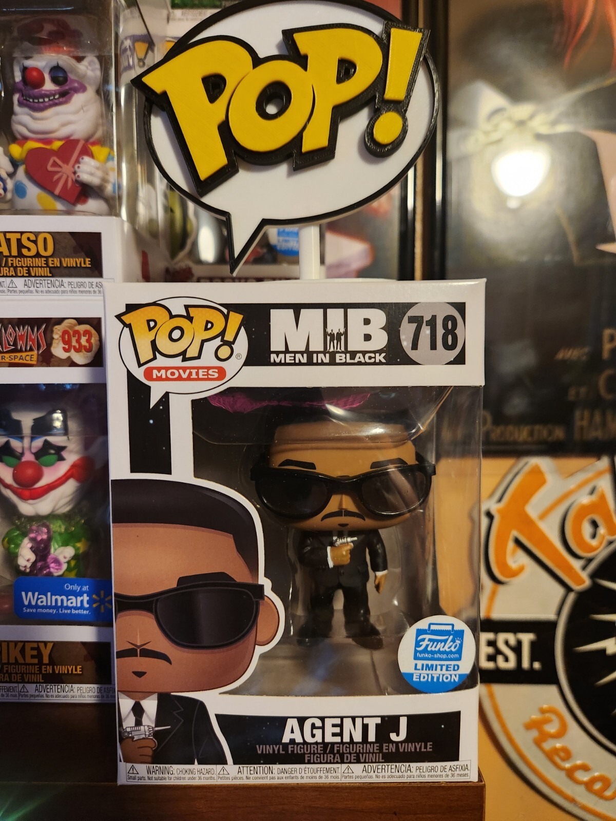 Funko Pop! Movies - Men In Black - Agent J - #718 - Vaulted - Limited Edition