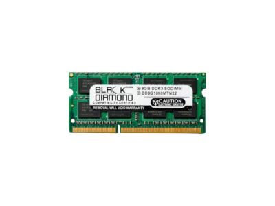 Black Diamond Memory 8GB 204-Pin DDR3 SO-DIMM DDR3 1600 (PC3 12800) Notebook Mem