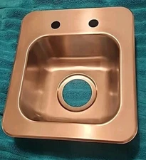 12" x 14" Regency 600DI1995 Stainless One Compartment Sink Home Bar 