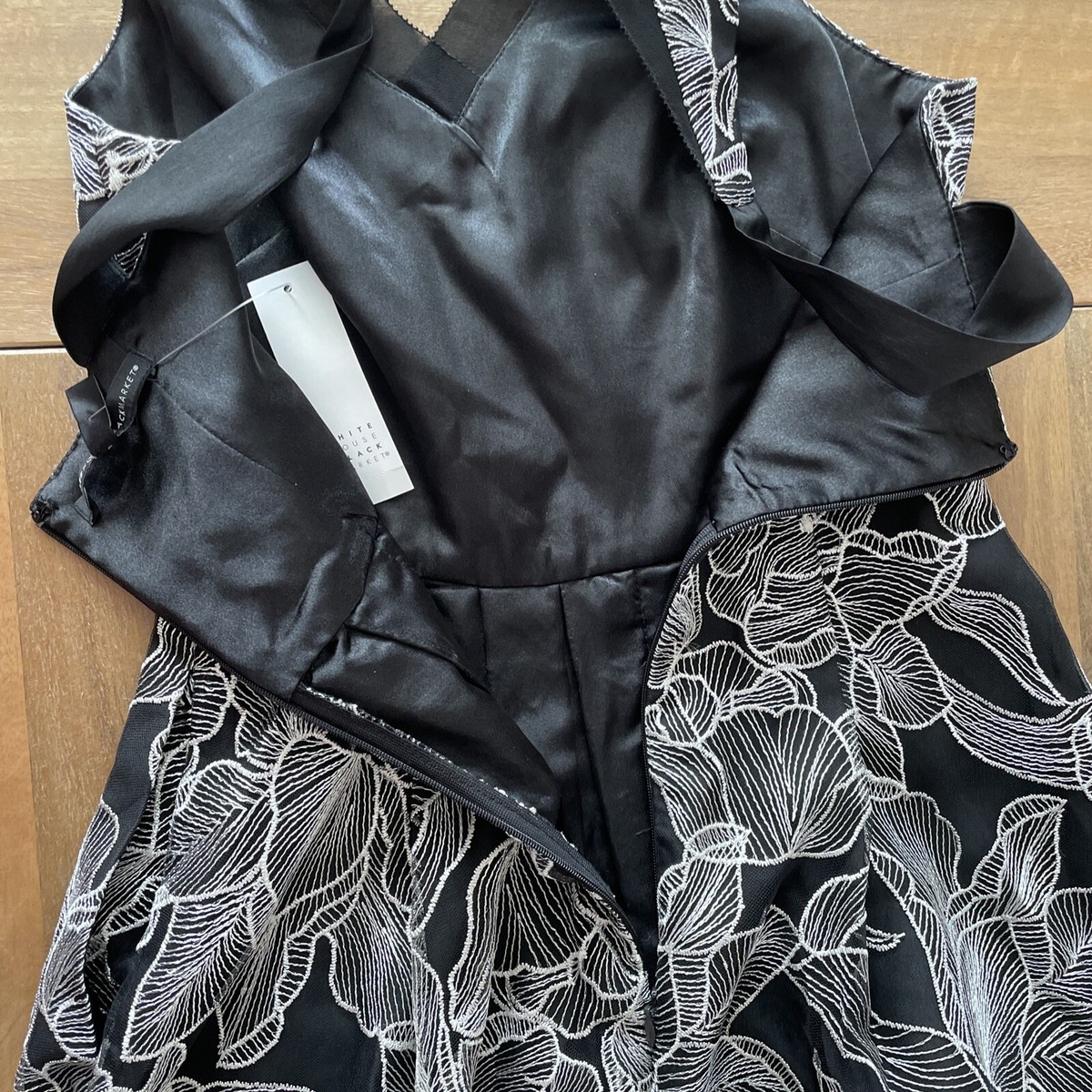 WHBM White House Black Market Shift Dress Floral Embroidered Pockets Lined - 00P | eBay WHBM White House Black Market Shift Dress Floral Embroidered Pockets Lined - 00P | eBay