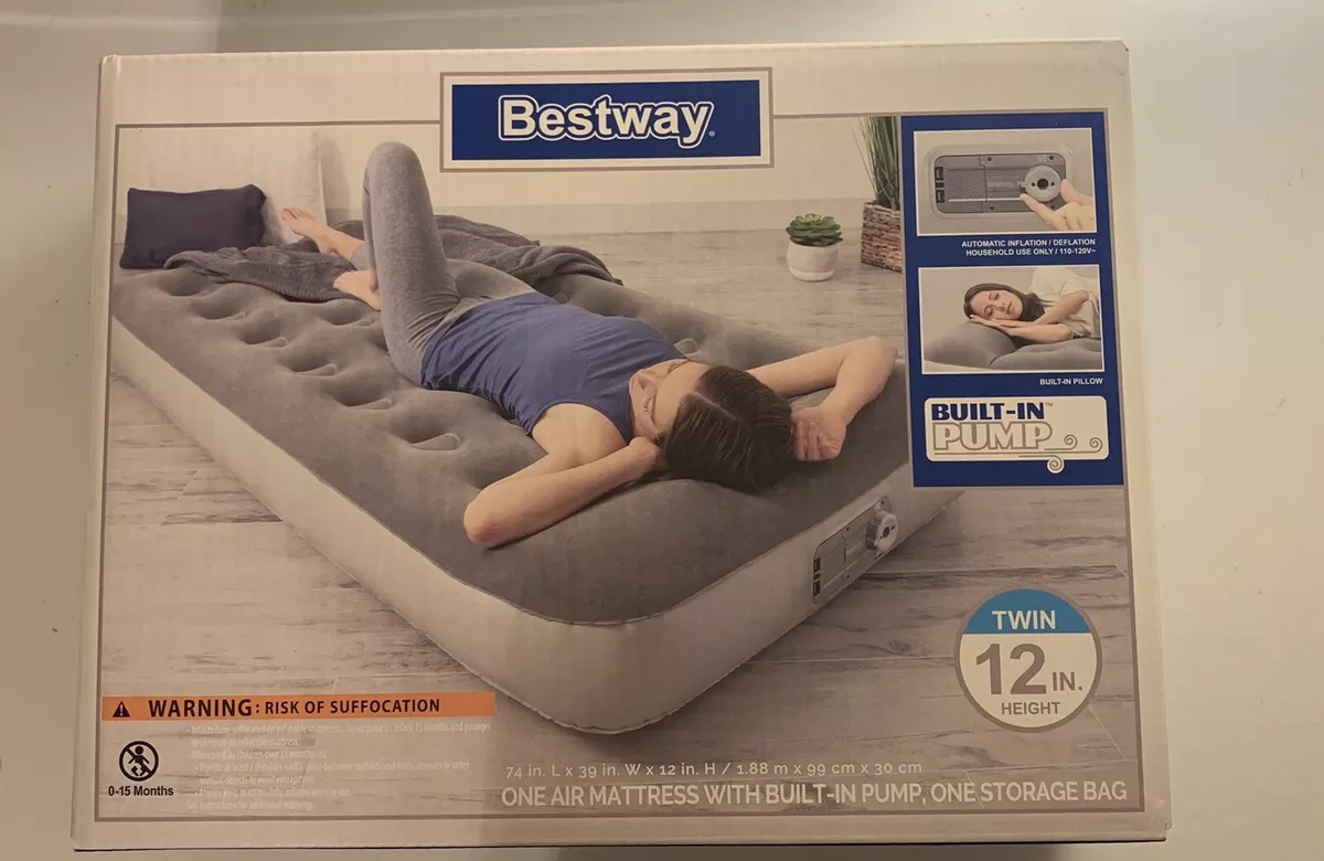 Bestway air mattress top with built in pump