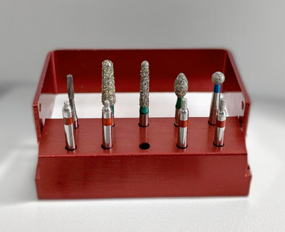 Dental Reverse Direction Burs Fissure Drill Preparation Diamond Tungsten Veneer