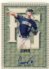 CASEY SAUCKE II 2020 Leaf Perfect Game PG AAC Gold AUTO /1 WHITE SOX 1/1