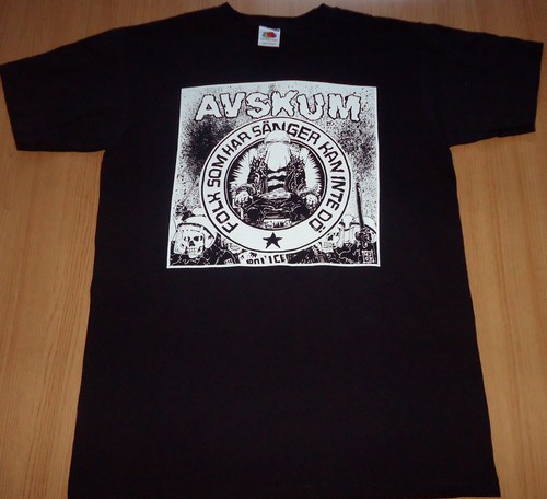 Avskum - Folk Som Har Sanger Kan Inte Do shirt / New / S , L , XL (Black) Punk - Picture 2 of 3