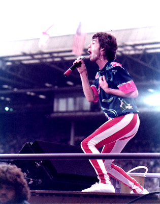 MICK JAGGER PHOTO THE ROLLING STONES 1982 HUGE 12 INCHES UNIQUE IMAGE EXCLUSIVE