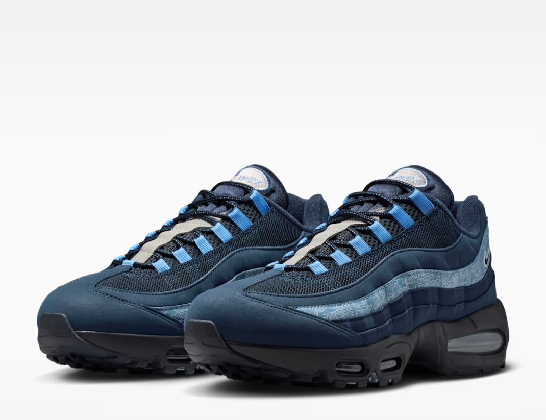 Nike Airmax 95 Big Bubble Se IU2254-900 Blue Navy Men's Size