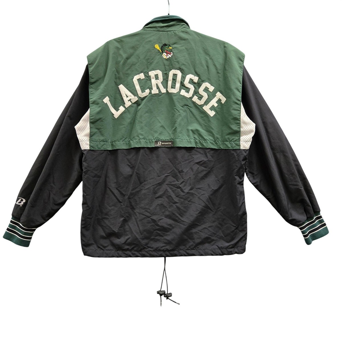 Vintage Boathouse Sports Windbreaker Jacket M Green Lacrosse 