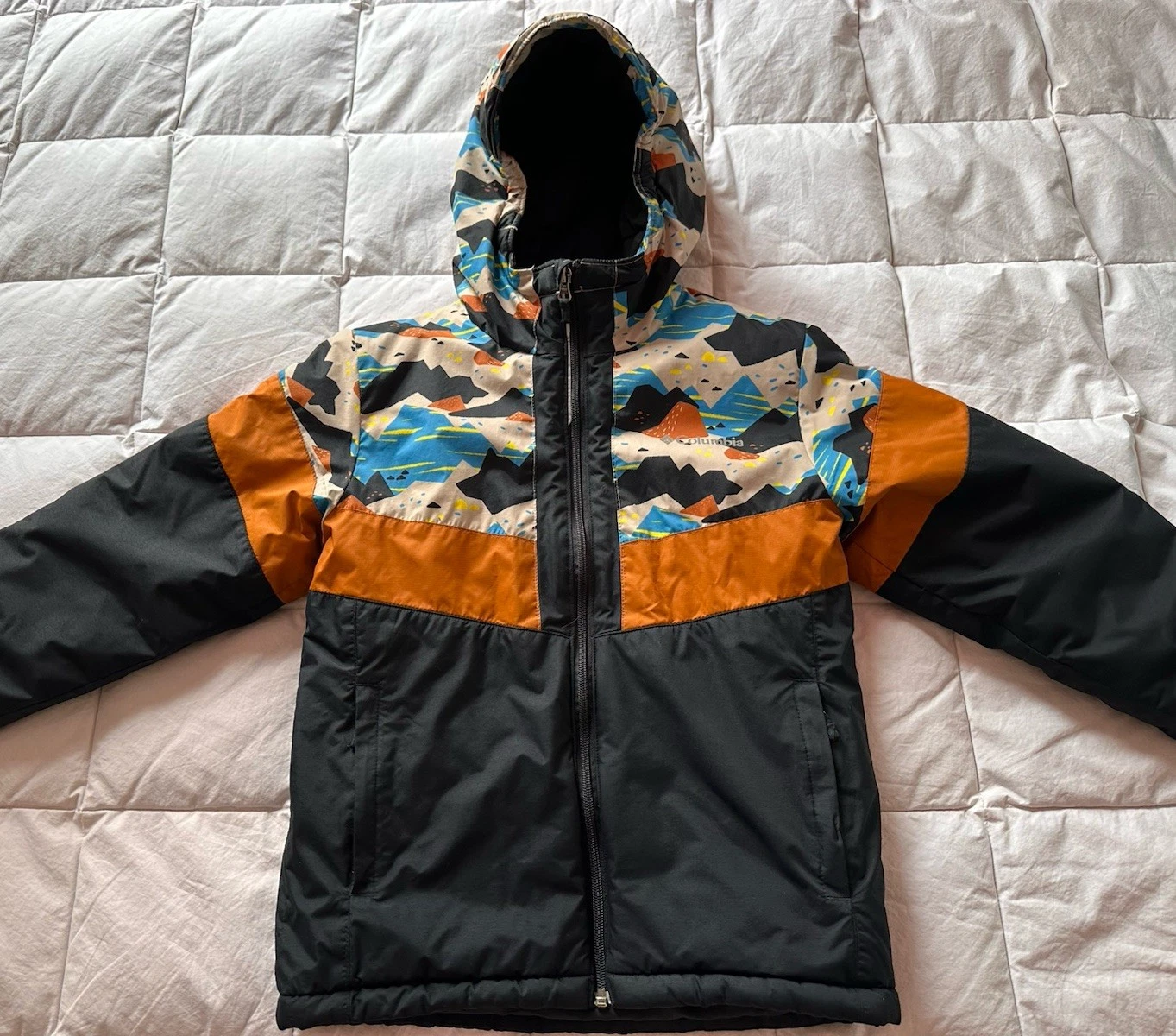 Columbia Boys Jacket Lightning Lift II Insulated Uncut Outgrown Med 10/12 EUC