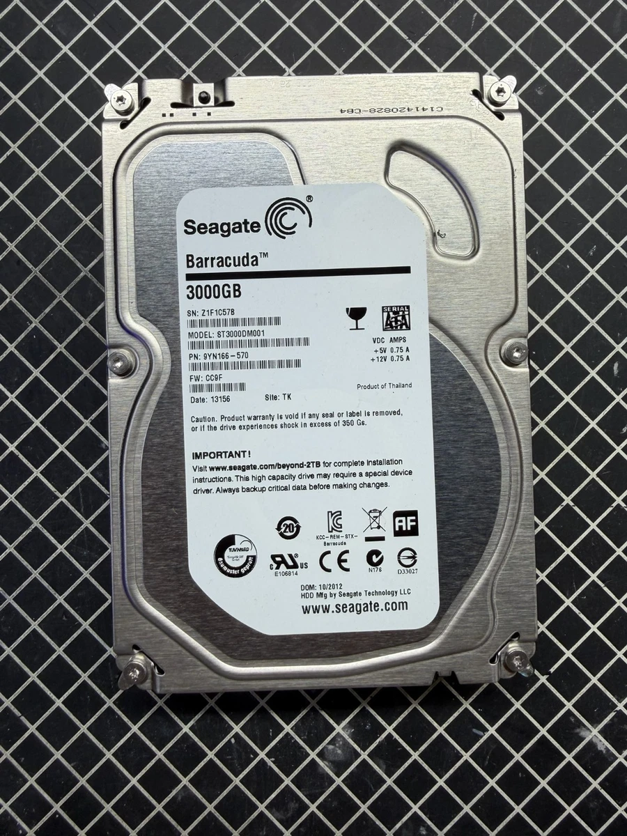 Seagate Barracuda St3000dm001 3tb for sale | eBay