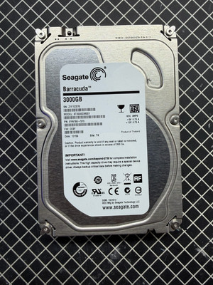Seagate Barracuda 3TB ST3000DM001 3.5 SATA HDD *USED/WIPED*