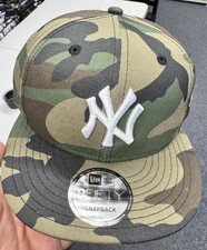 New Era New York Yankees 9Fifty SnapBack Hat Camouflage Camo Green Cap