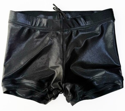 Pro Grade Wrestling Solid Black Wrestling biker shorts trunks tights gear