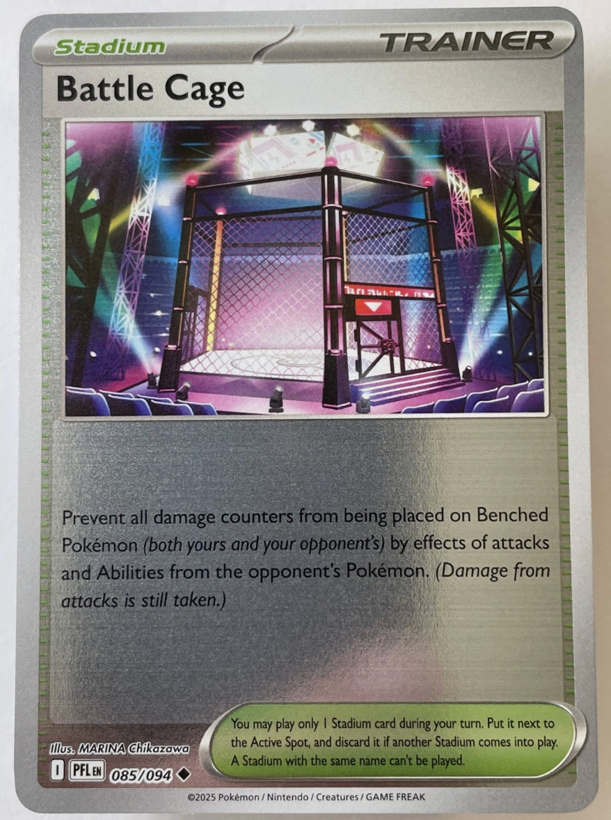 Battle Cage  (Reverse Holo-Foil) - Pokemon TCG Card - Phantasmal Flames #085