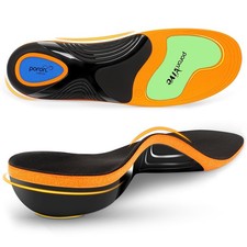 Work Boot Insoles for Standing All Day, High Arch Support Orthotic Shoe Inser...