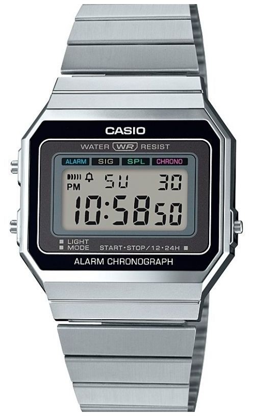 Casio Vintage | Silver Bracelet | Digital Dial | A700WE-1AEF Watch