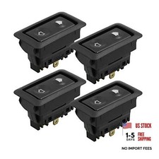 4pcs DC 12V Universal 6 Pins Momentary Electric Illuminated Power Window