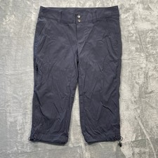 Columbia Saturday Trail II Knee Pant Womens 8 Gray Excellent AL8672 Capri Hiking