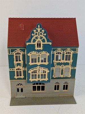 Pola Blue Horse Hotel or Art Nouveau House Vintage HO Scale Building Built