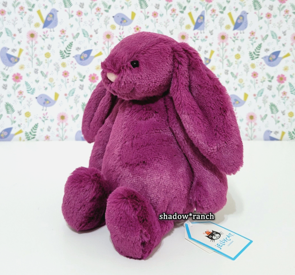 Jellycat Little Bashful Allium Bunny + Tag Protector - 8