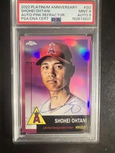 2022 Topps Chrome Platinum Anniversary Autographs #CPA-SO Shohei Ohtani Angels