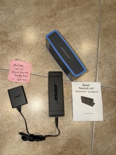 Bose SoundLink Mini Portable Bluetooth Speaker with Charging Cradle & Adapter