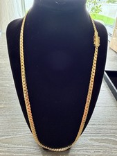 14K Gold Filled 26 Miami Cuban Link Chain Necklace with Box lock Clasp