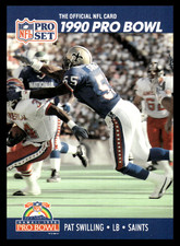 1990 Pro Set Pat Swilling #420 New Orleans Saints NFL Football Base Set Pro Bowl