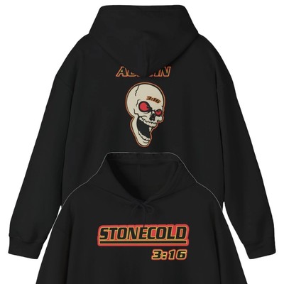 Stone Cold Steve Austin 316 Smiling Skull Black Pullover Hoody