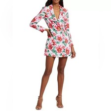 Alice + Olivia Latoya Floral Mini Blazer Dress, High Tea Floral