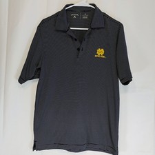 Antigua Notre Dame Fighting Irish Mens S Striped Polo Shirt