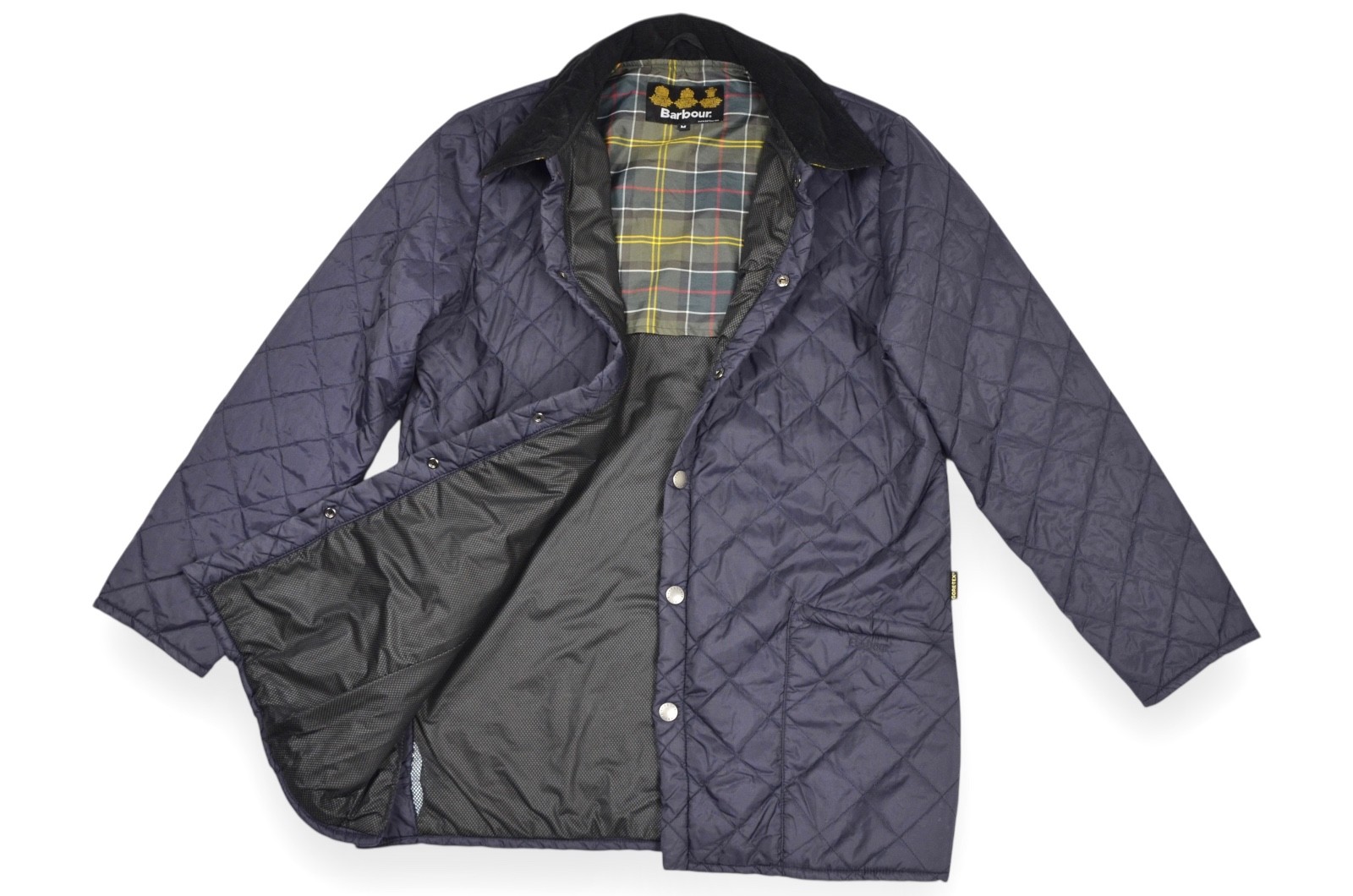 Barbour Drigg Jacket Men's Gore-tex Quilt Blue Navy England Size M