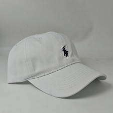 Polo Ralph Lauren White Cotton Baseball Cap B...