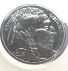 2015 Indian Head Buffalo USA Silver 1 troy oz .999 Silver Round in case