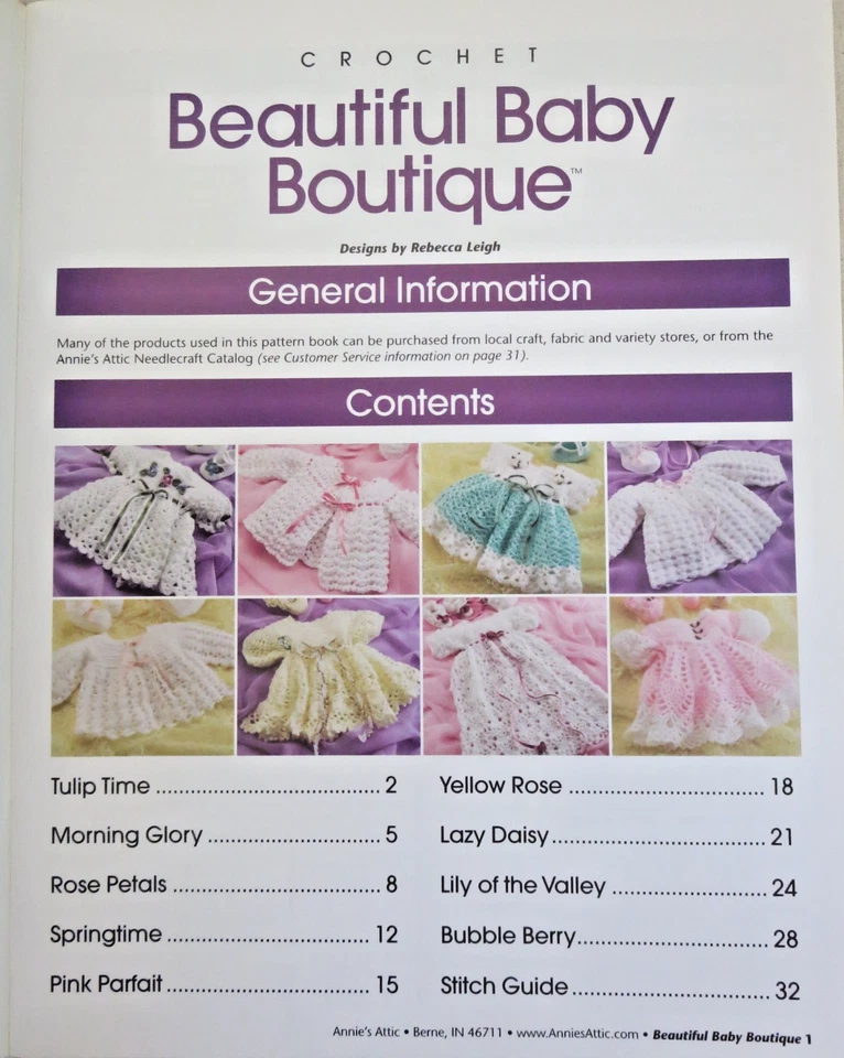 Beautiful Baby Boutique, 9 outfits to Crochet for Baby, Annie's Attic - Image 2 of 4
