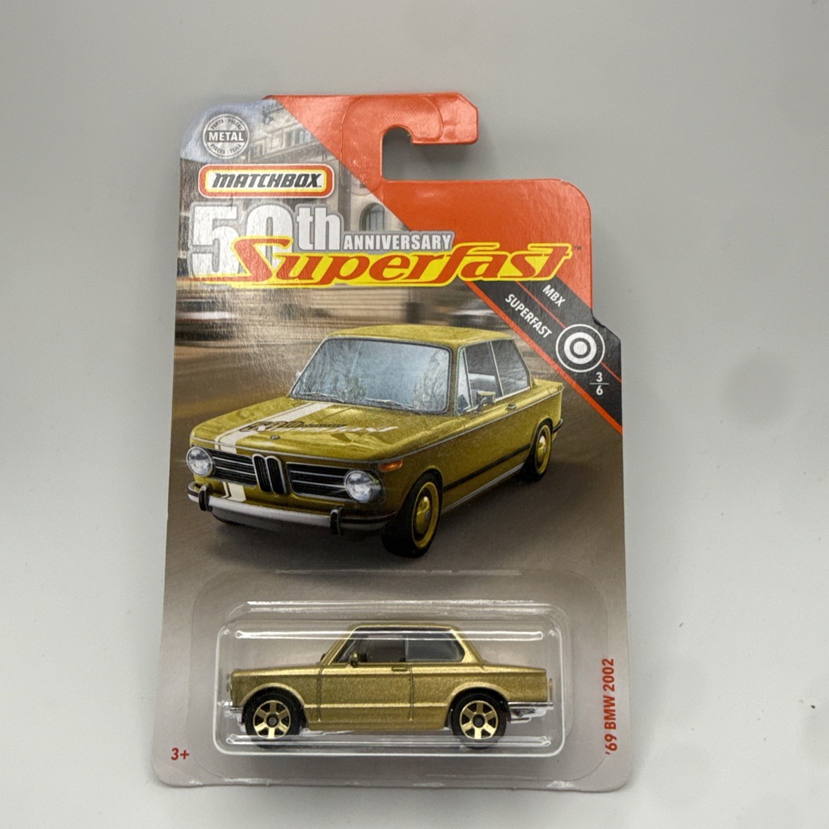 2019 Mattel Matchbox 50th Anniversary Superfast Gold Series 3/6