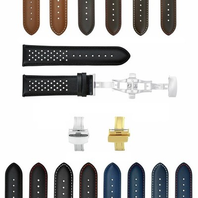 18-19-20-21-22-23-24MM LEATHER WATCH BAND STRAP FOR TAG HEUER CARRERA