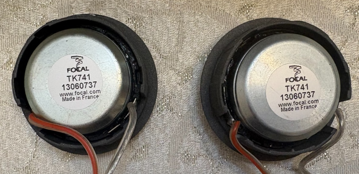 FOCAL ELITE TK741 TN53K K2 POWER COMPONENT INVERTED DOME TWEETERS