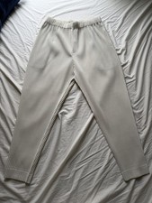 Homme Plisse Issey Miyake Men's White Tapered Pants Size 3